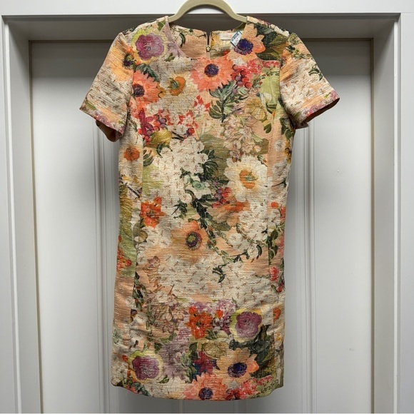 Tory Burch Kaley Floral Tweed Dress size 8 - Picture 11 of 16
